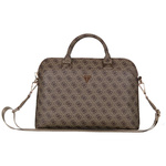 Torba Guess 4G Zipper Pocket Triangle    Logo 15" brązowy