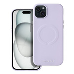 ROAR futerał LEATHER MAG kompatybilny z MagSafe do IPHONE 15 Plus Fioletowy