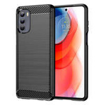 Carbon Case flexible hülle Abdeckung Motorola Moto G Stylus 2022 schwarz