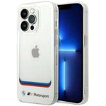 Hülle BMW BMHCP14X22HMCH iPhone 14 Pro Max 6,7" weiß/weiß Transparent Center