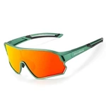 Rockbros 14110009002 photochrome Fahrradbrille für Kinder von 8–14 Jahren – grün