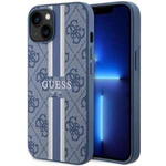 Hülle Guess GUHMP14MP4RPSB iPhone 14 Plus 6,7" blau/blau hartcase 4G Gedruckte Streifen MagSafe Case