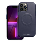 ROAR futerał LEATHER MAG kompatybilny z MagSafe do IPHONE 13 Pro Max Granatowy