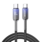 Joyroom S-A42 Crystal-Clear Series 60W USB-C – USB-C-Kabel 1,2 m – Schwarz