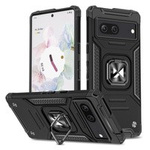 Wozinsky Ring Armor Hülle für Google Pixel 7 gepanzerte Hülle magnetischer Haltering schwarz