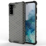 Honeycomb Handyhülle Schutzhülle mit TPU Rahmen für Samsung Galaxy S21+ 5G (S21 Plus 5G) schwarz