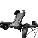 Wozinsky starker Telefonhalter für den Lenker eines Fahrrads, Motorrads, Rollers schwarz (WBBHK6)