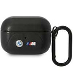 BMW BMAP22PVTK AirPods Pro Hülle schwarz/schwarz Leder Curved Line