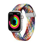 Dux Ducis Strap (Mixture II Version) Armband für Apple Watch Ultra, SE, 8, 7, 6, 5, 4, 3, 2, 1 (49, 45, 44, 42 mm) Geflochtenes Band Regenbogenarmband