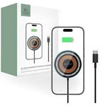 Tech-protect Qi15w-a30 Magnetic MagSafe Drahtloses Ladegerät Schwarz