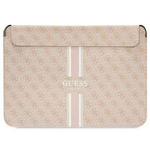 Guess Sleeve GUCS16P4RPSP 16" rosa/ rosa 4G Gedruckte Streifen