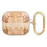 Hülle GUESS Apple AirPods 3 Abdeckung Paisley Riemen Sammlung Gold Case