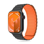 Pasek Tech-protect Iconband Magnetic Apple Watch 4 / 5 / 6 / 7 / 8 / 9 / Se / Ultra 1 / 2 (42 / 44 / 45 / 49 Mm) Black/orange