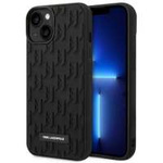 Hülle Karl Lagerfeld iPhone 14 Plus 6.7" hartcase schwarz/schwarz 3D Monogram