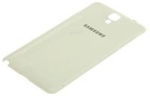 SAMSUNG Galaxy Note 3 Neo N750 Batteriefachdeckel Original weißes Kunstleder Klasse B