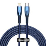 Baseus Glimmer Series Schnellladekabel USB-C - Lightning 20W 480Mbps 2m blau