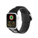 Dux Ducis Strap (Outdoor Version) Armband für Apple Watch Ultra, SE, 8, 7, 6, 5, 4, 3, 2, 1 (49, 45, 44, 42 mm) Nylonband Schwarz Silber Armband