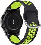 TECH-PROTECT Samsung Galaxy Watch 3mm Softband Schwarz / Limette