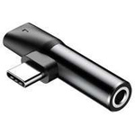 [B WARE] Baseus Audio Converter L41 Adapter Splitter von USB-C auf USB-C Laden + 3.5mm Jack Kopfhörer schwarz (CATL41-01)