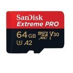 SanDisk EXTREME PRO microSDXC Speicherkarte (64GB | Klasse 10 | 170/90 MB/s | UHS-I) + Adapter