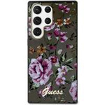 Hülle Guess Guhcs23lhcfwsk S23 Ultra S918 Schwarz/Schwarz Hardcase Flower Collection Case