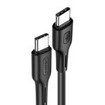 USAMS USB-C zu USB-C 100W PD Schnellladung 5A 1.2m Kabel U43 SJ459USB01 US-SJ459 Schwarz