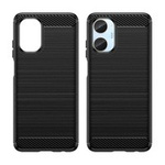 Carbon Case Hülle für Realme 10 flexible Silikon-Carbon-Hülle schwarz