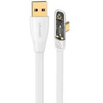 USAMS Kabel kątowy USB na USB-C PD 6A 66W Fast Charging Iceflake Series 1,2m biały/white SJ585USB02 (US-SJ585)
