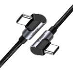 Kabel USB-C auf USB-C gewinkelt UGREEN US323, PD, 3A 60W, 2m (schwarz)