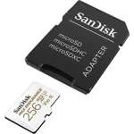 SanDisk Max Endurance Speicherkarte (DVR & Überwachung) microSDXC 256 GB mit Adapter