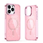 Glitter Case MagSafe für iPhone 16 Pro – Rosa mit Glitzer