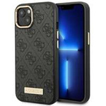 Guess GUHMP14MU4GPRK iPhone 14 Plus 6.7" schwarz/schwarz hart case 4G Logo Plate MagSafe