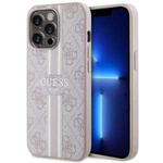 Hülle Guess GUHMP13XP4RPSP iPhone 13 Pro Max 6.7" rosa/rosa hartcase 4G Printed Stripes MagSafe Case