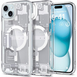 Hülle Spigen Ultra Hybrid Mag MagSafe iPhone 15 Plus Null Eins Weiß Case