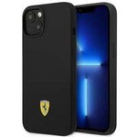 Ferrari FEHCP14SSIBBK iPhone 14 6.1" schwarz/schwarz hartcase Silikon Metall-Logo