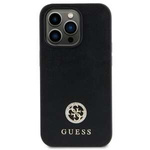 Hülle Guess GUHCP15SPS4DGPK iPhone 15 6.1" schwarz/schwarz hartcase Strass Metall Logo Case