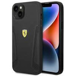 Ferrari FEHCP14MRBUK iPhone 14 Plus 6.7" schwarz/schwarz hartcase Leder-Stempel-Seiten