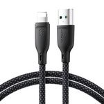 Joyroom Multi-Color Series SA34-AL3 USB-A/ Lightning 3A-Kabel 1 m – Schwarz