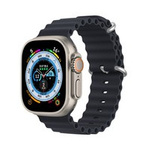 Dux Ducis Strap Watch 8 / 7 / 6 / 5 / 4 / 3 / 2 / SE (41 / 40 / 38mm) Silikonband Armband Grau (OceanWave Version)
