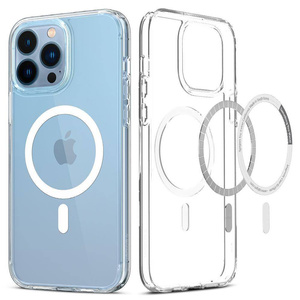 Spigen iPhone 13 Pro Ultra Hybrid Mag MagSafe Klar Case + Tempered Glass Spigen Glas.Tr Slim