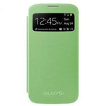Hülle SAMSUNG Galaxy S4 SIV I9500 I9505 Flip Cover S-VIEW EF-CI950BWEG Grün