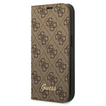 Guess GUBKP14SHG4SHW iPhone 14 6.1" braun/braun Buch 4G Vintage Gold Logo