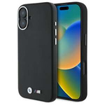 Hülle BMW iPhone 16 6.1" schwarz/schwarz hartcase M Smooth Full Wrapped Metal MagSafe