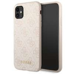 Hülle Guess GUHCN61G4GFPI iPhone 11 6.1" rosa/rosa hart case 4G Metall Gold Logo