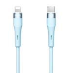 Kabel NILLKIN DATA CABLE FLOWSPEED SILICON TYPE C-LIGHTNING PD 27W, BLUE / NIEBIESK