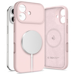 ETUI TECH-PROTECT IPHONE 17 SILICONE MAGSAFE PINK PEARL