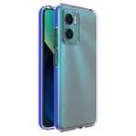 Spring Case Cover Gel Cover mit farbigem Rahmen für Xiaomi Redmi 10 dunkelblau