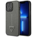 Guess GUHCP13XPSATLG iPhone 13 Pro Max 6,7" silber/silber hartcase SaffianoDreieck Logo