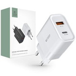 TECH-PROTECT C30W 2-PORT NETZWERK-LADEGERÄT PD30W/QC3.0 WEISS