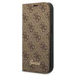 Guess GUBKP14MHG4SHW iPhone 14 Plus 6,7" braun/braun Buch 4G Vintage Gold Logo